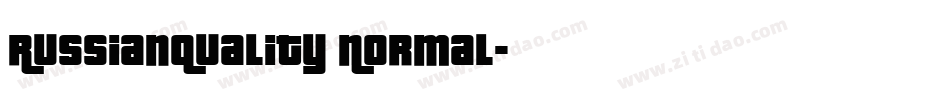 RussianQuality Normal字体转换